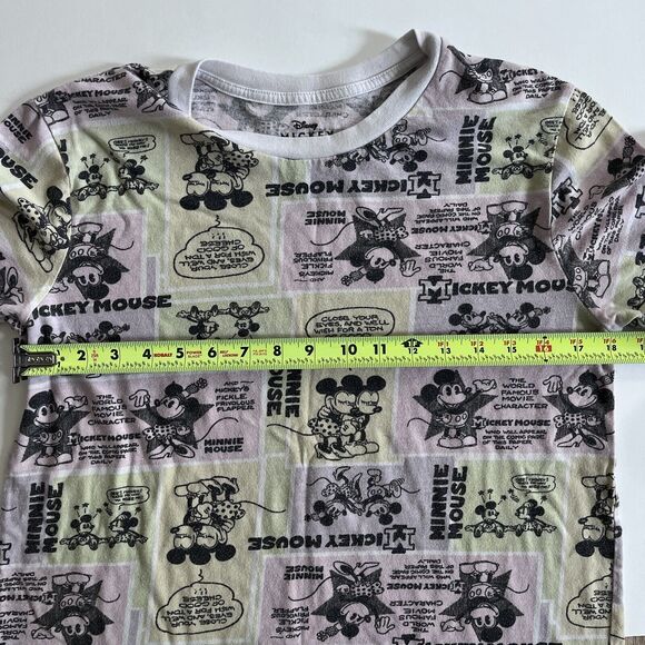 Disney Women's All Over Graphic Printed Top,Multi - Medium 18” PTP - Picture 4 of 4